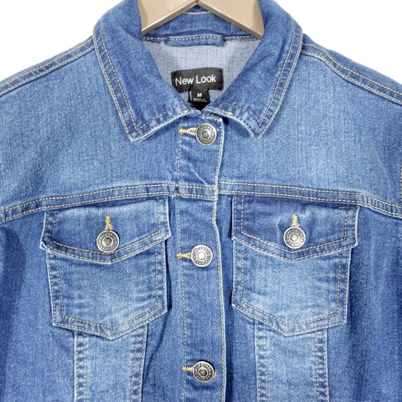 Women's | New Look | Medium Wash Blue Denim Jacket - Medium - Picture 3 of 13